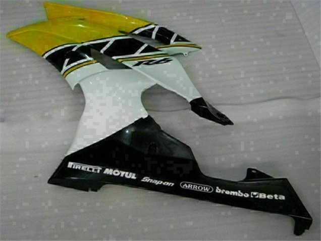 Amarelo Branco Carenagem Yamaha R6 08-16