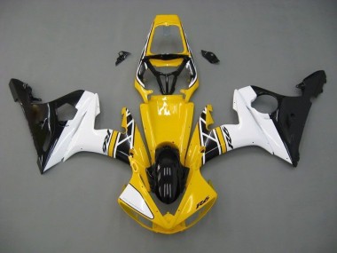 Amarelo Branco Preto Carenagem Yamaha R6 03-05