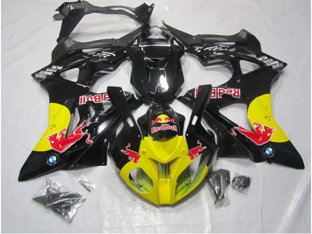 Amarelo Preto RedBull Carenagem BMW S1000RR 09-14 Amarelo Preto RedBull Carenagem BMW S1000RR 09-14