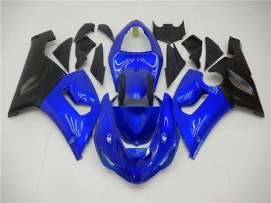 Azul Abs Kits Carenagem Kawasaki ZX6R 05-06