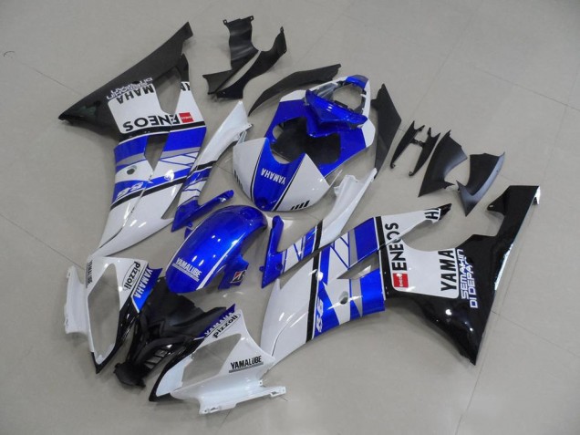 Azul Azul Branco ENEOS Carenagem Yamaha R6 08-16 Azul Azul Branco ENEOS Carenagem Yamaha R6 08-16