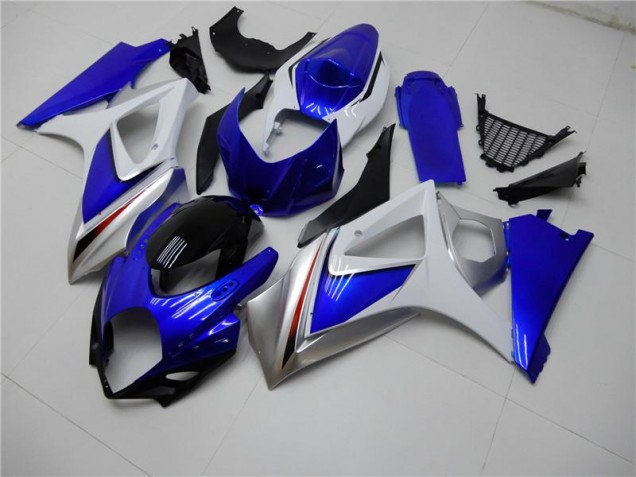 Azul Branco Abs Kits Carenagem Suzuki GSXR 1000 K7 07-08