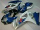 Azul Branco Abs Kits Completos Carenagem Suzuki GSXR 1000 K7 07-08 Azul Branco Abs Kits Completos Carenagem Suzuki GSXR 1000 K7 07-08