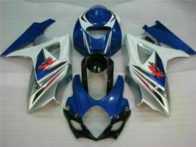 Azul Branco Abs Kits Completos Carenagem Suzuki GSXR 1000 K7 07-08 Azul Branco Abs Kits Completos Carenagem Suzuki GSXR 1000 K7 07-08
