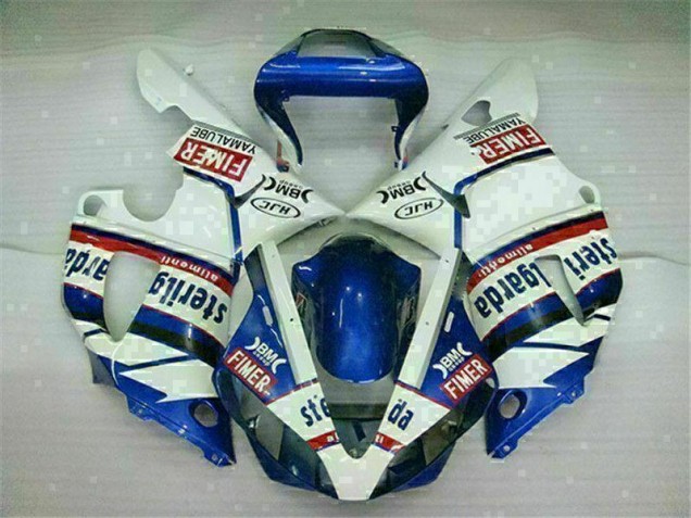 Azul Branco Abs Plástico Yamaha R1 00-01 Azul Branco Abs Plástico Yamaha R1 00-01