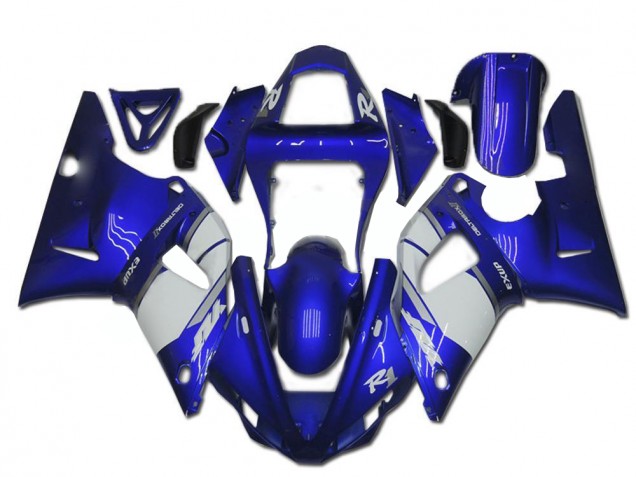Azul Branco Abs Plásticos Yamaha R1 02-03 Azul Branco Abs Plásticos Yamaha R1 02-03
