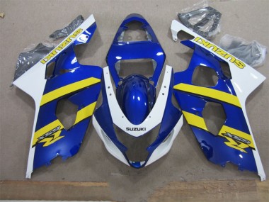 Azul Branco Amarelo Carenagem Suzuki GSXR 600 K4 04-05