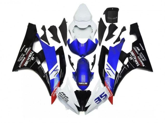 Azul Branco Carroçaria Yamaha R6 06-07 Azul Branco Carroçaria Yamaha R6 06-07