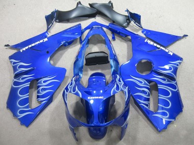 Azul Branco Chama Carenagem Kawasaki ZX12R 02-06
