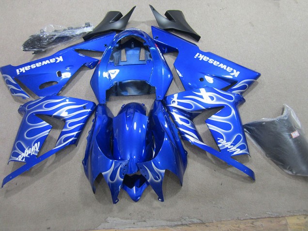 Azul Branco Chama Kit Carenagem Kawasaki ZX10R 03-05