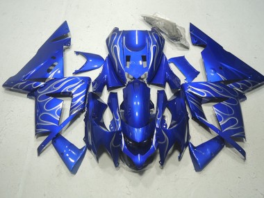 Azul Branco Chama Kits Carenagem Kawasaki ZX10R 03-05