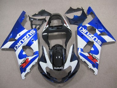 Azul Branco Decalque Kit Completo Carenagem Suzuki GSXR 1000 K1 00-02