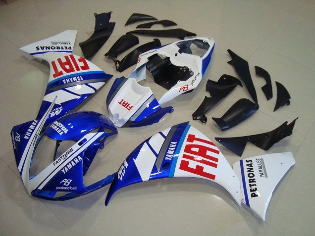 Azul Branco Fiat Carenagem Yamaha R1 12-14