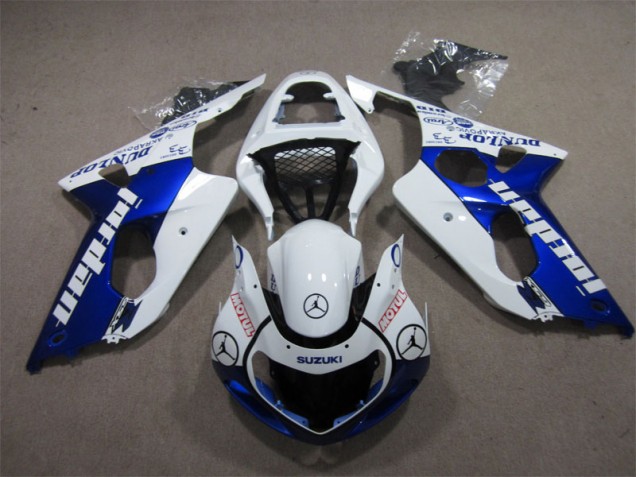Azul Branco Jordan Motul Carenagem Suzuki GSXR 1000 K1 00-02 Azul Branco Jordan Motul Carenagem Suzuki GSXR 1000 K1 00-02