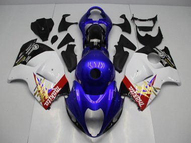 Azul Branco Kit Carenagem Suzuki GSXR 1300 Hayabusa 96-07