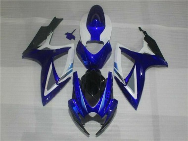 Azul Branco Kit Completo Carenagem Suzuki GSXR 600 / 750 K6 06-07