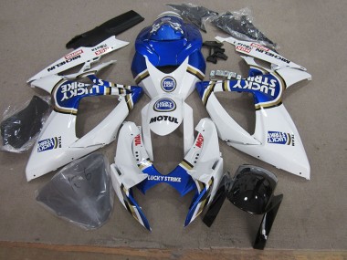 Azul Branco Lucky Strike Motul Carenagem Suzuki GSXR 750 K6 06-07