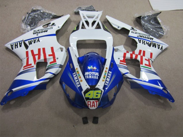 Azul Branco Motul Dunlop 46 Carroçaria Yamaha R1 09-11 Azul Branco Motul Dunlop 46 Carroçaria Yamaha R1 09-11