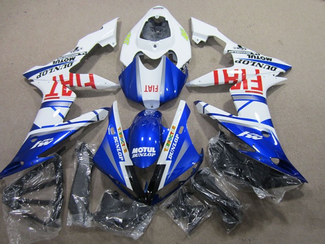Azul Branco Motul Fiat Abs Kit Completos Carenagem Yamaha R1 04-06 Azul Branco Motul Fiat Abs Kit Completos Carenagem Yamaha R1 04-06