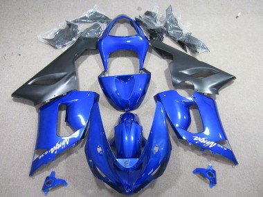 Azul Branco Ninja 636 Carenagem Kawasaki ZX6R 05-06