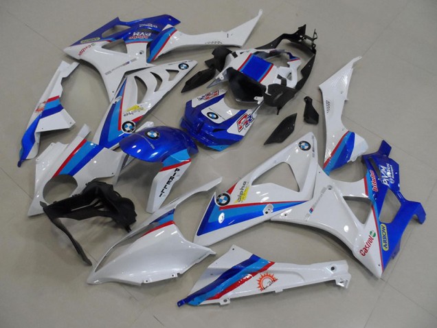 Azul Branco Plástico BMW S1000RR 09-14 Azul Branco Plástico BMW S1000RR 09-14