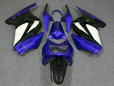 Azul Branco Preto Ninja Abs Plástico Kawasaki EX250 08-12