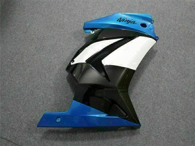 Azul Branco Preto Ninja Abs Plásticos Kawasaki EX250 08-12 Azul Branco Preto Ninja Abs Plásticos Kawasaki EX250 08-12