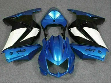 Azul Branco Preto Ninja Abs Plásticos Kawasaki EX250 08-12