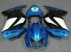 Azul Branco Preto Ninja Abs Plásticos Kawasaki EX250 08-12 Azul Branco Preto Ninja Abs Plásticos Kawasaki EX250 08-12