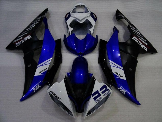 Azul Branco Preto YEC 23 Carenagem Yamaha R6 08-16 Azul Branco Preto YEC 23 Carenagem Yamaha R6 08-16