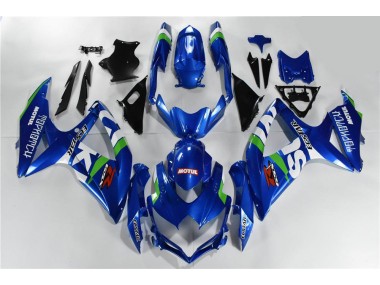 Azul Branco Verde Carenagem Suzuki GSXR 600 / 750 K8 08-10