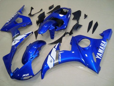 Azul Carenagem Yamaha R6 03-05