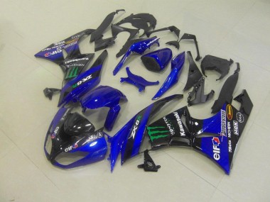 Azul Monster Carenagem Kawasaki ZX6R 09-12