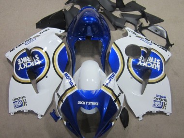 Azul Motul Branco Lucky Strike Carenagem Suzuki GSXR 1300 Hayabusa 96-07