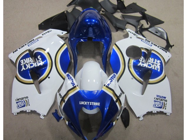Azul Motul Branco Lucky Strike Carenagem Suzuki GSXR 1300 Hayabusa 96-07 Azul Motul Branco Lucky Strike Carenagem Suzuki GSXR 1300 Hayabusa 96-07