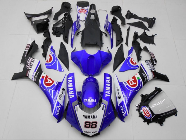 Azul PATA 88 Carenagem Yamaha R1 15-19 Azul PATA 88 Carenagem Yamaha R1 15-19