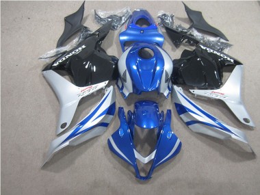 Azul Prata Preto Carenagem Honda CBR 600RR 09-12