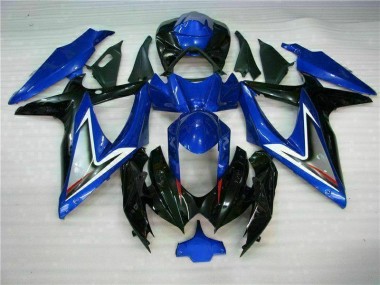 Azul Preto Abs Kit Carenagem & Plásticos Suzuki GSXR 600 / 750 K8 08-10