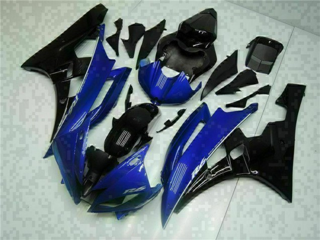 Azul Preto Abs Plásticos Yamaha R6 06-07 Azul Preto Abs Plásticos Yamaha R6 06-07