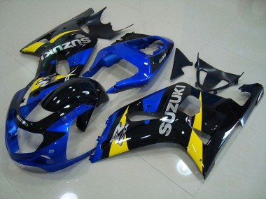 Azul Preto Carenagem Suzuki GSXR 750 K1 K2 K3 01-03