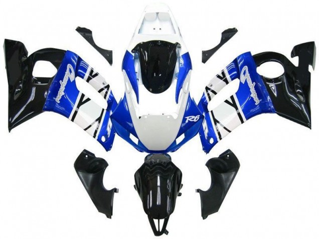 Azul Preto Champions Carenagem Yamaha R6 98-02
