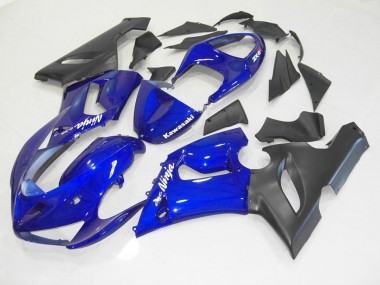 Azul Preto Kit Carenagem Kawasaki ZX6R 05-06
