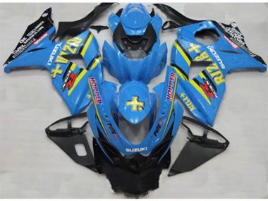 Azul Rizla Hopper Carenagem Suzuki GSXR 1000 K9 09-16
