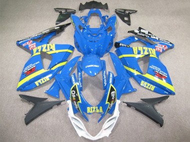 Azul Rizla Q8 Oils Carenagem Suzuki GSXR 1000 K9 09-16