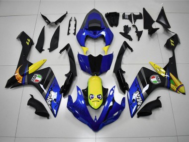 Azul Tubarão Carenagem Yamaha R1 09-11