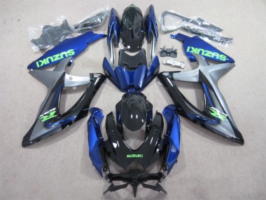 Azul Verde Decalque Carenagem Suzuki GSXR 600 K8 08-10