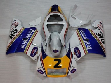 Branco Azul Amarelo Carenagem Honda NSR 250 MC28 P4 94-96