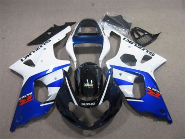 Branco Azul Carenagem Suzuki GSXR 1000 K1 00-02