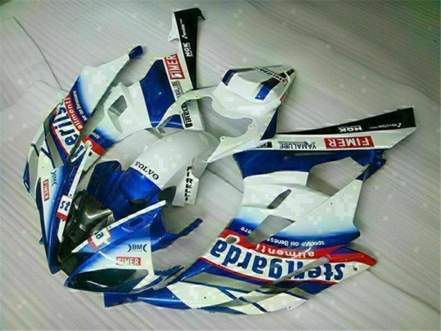 Branco Azul Kits Carenagem Yamaha R6 06-07 Branco Azul Kits Carenagem Yamaha R6 06-07