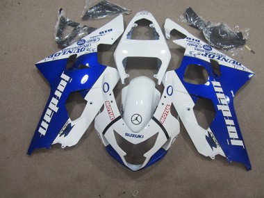 Branco Azul Motul Carenagem Suzuki GSXR 600 K4 04-05